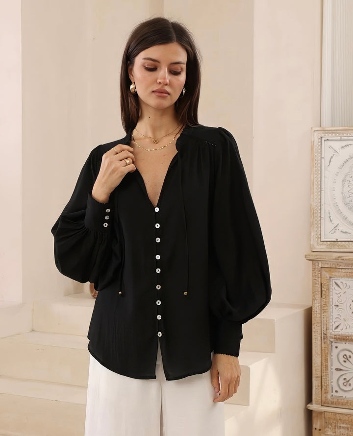 Juliet Blouse Black