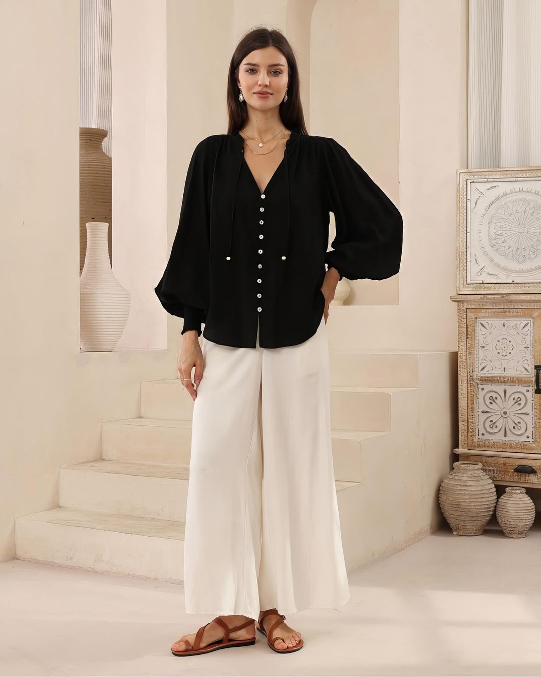 Juliet Blouse Black