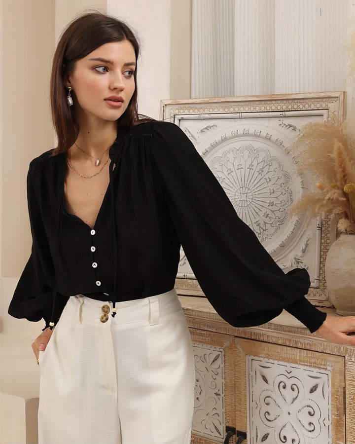 Juliet Blouse Black