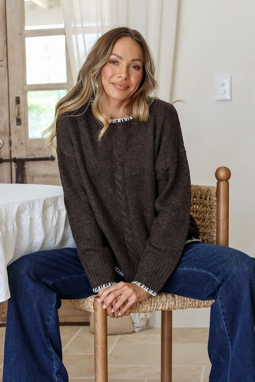 Lucy Knit Chocolate