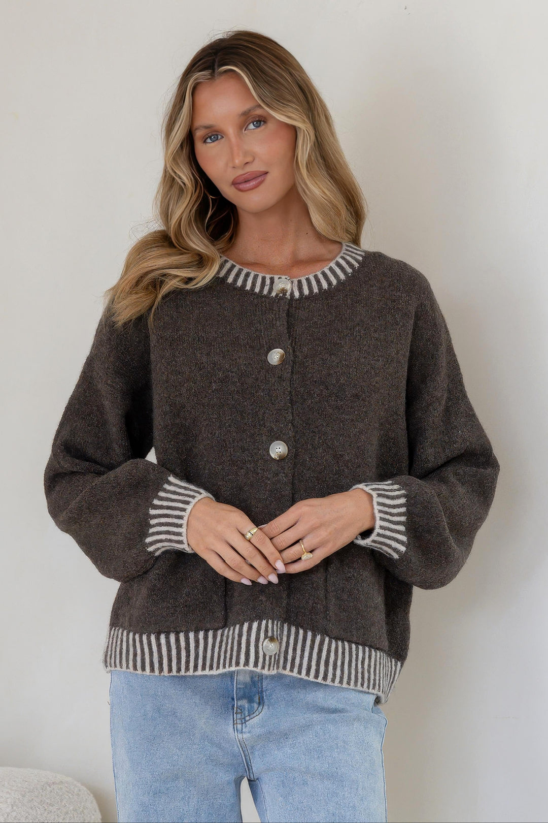 Maci Cardigan Chocolate