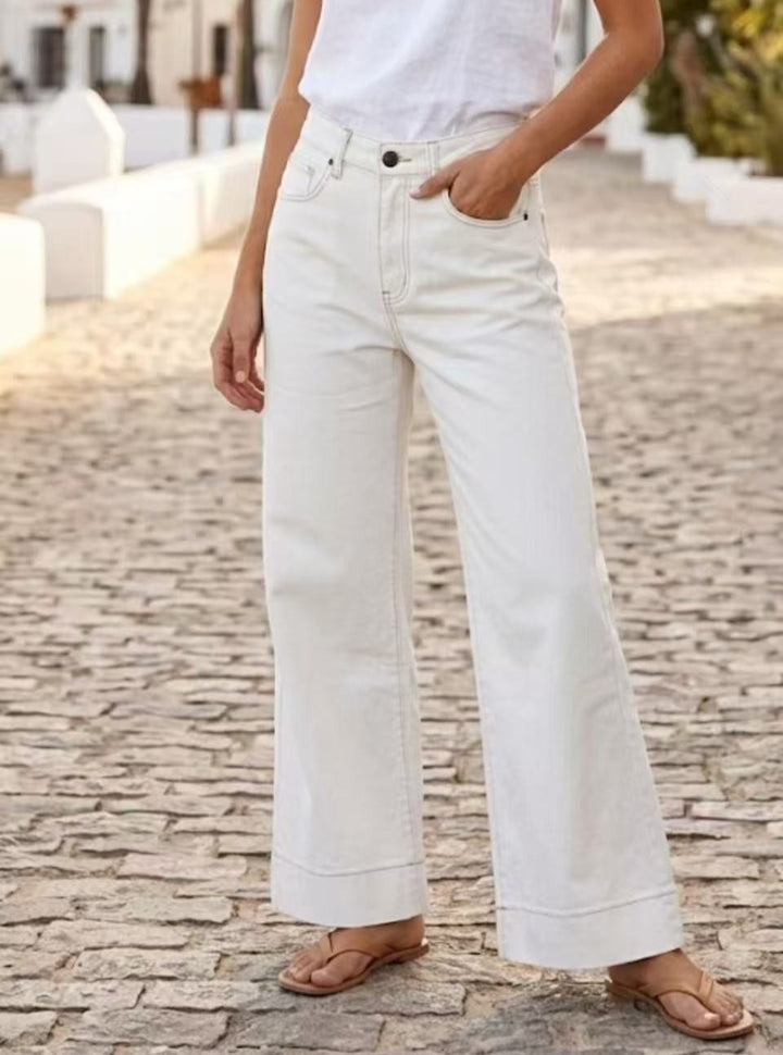 Poppy Denim White