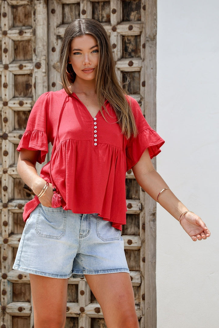 Reese Top Red