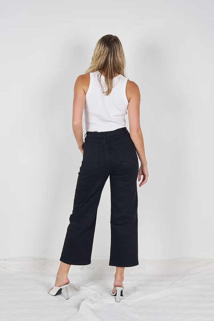 Sammie Cropped Denim Black