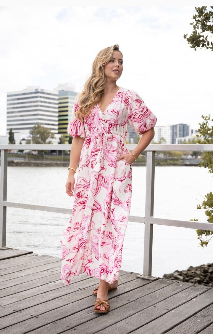 Selma Dress Pink Floral