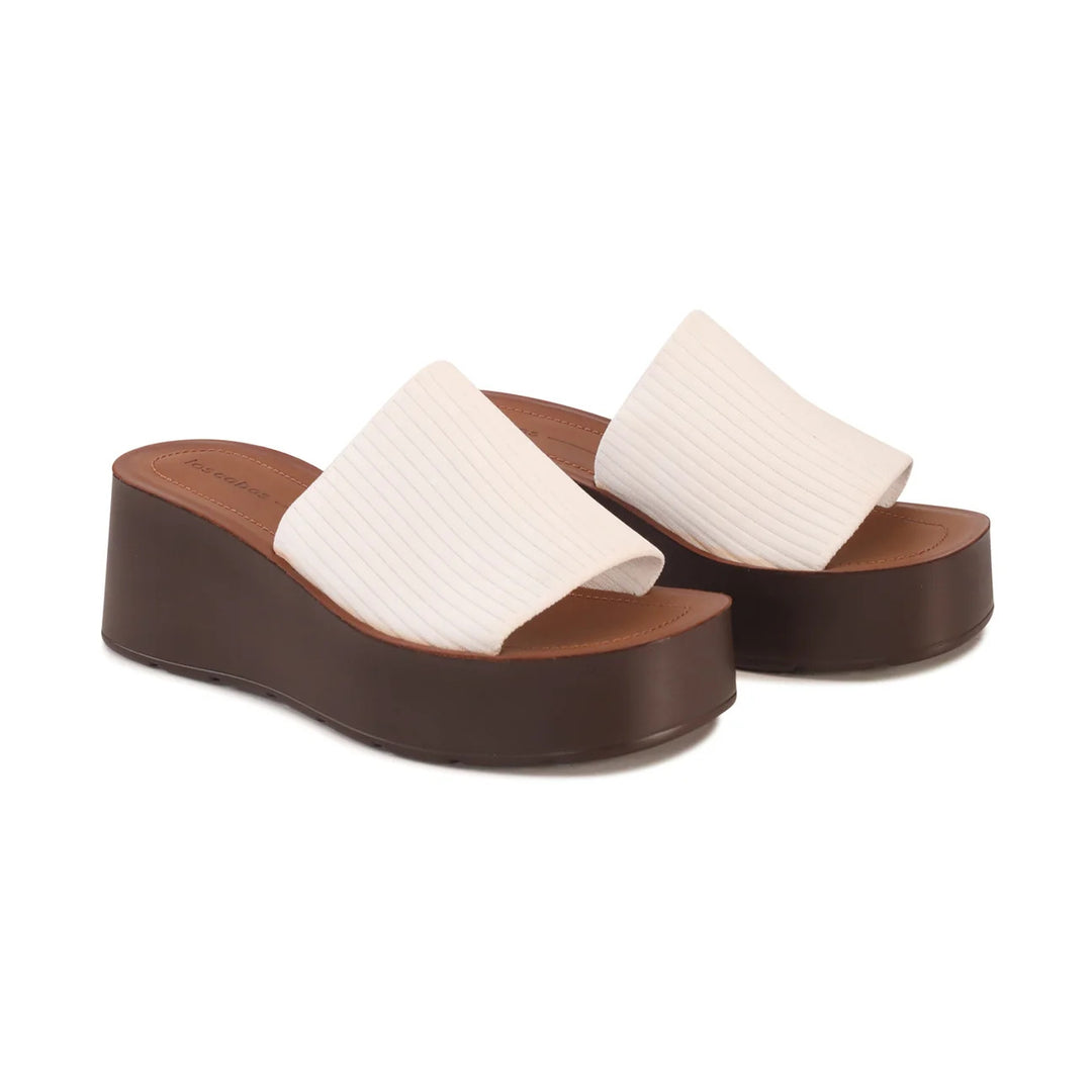 Los Cabos - Loryn Wedge Slide White