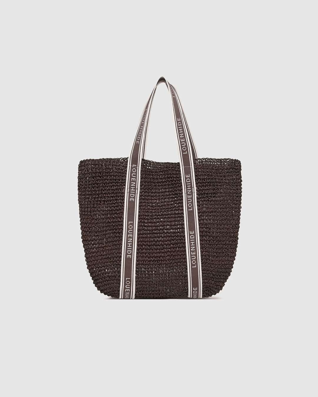 Louenhide - Bali Beach Bag Chocolate Raffia