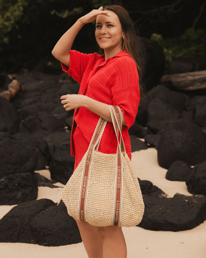Louenhide - Bali Beach Bag Natural Raffia