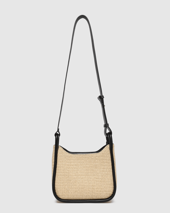 Louenhide - Clare Shoulder Bag Raffia / Black