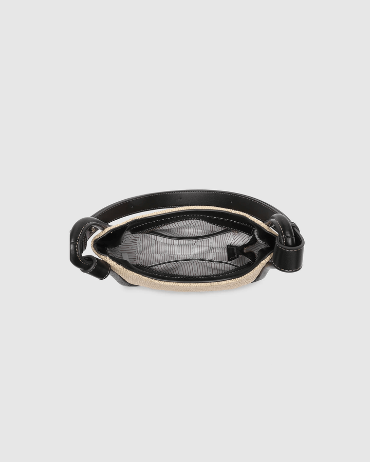 Louenhide - Clare Shoulder Bag Raffia / Black