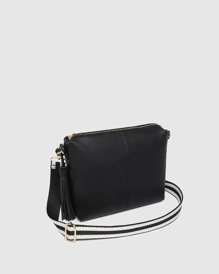 Louenhide - Daisy Stripe Crossbody Black