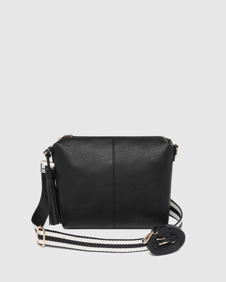 Louenhide - Daisy Stripe Crossbody Black
