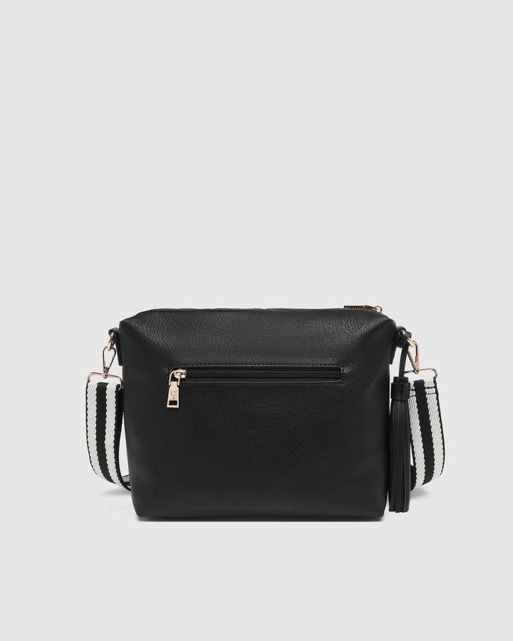 Louenhide - Daisy Stripe Crossbody Black