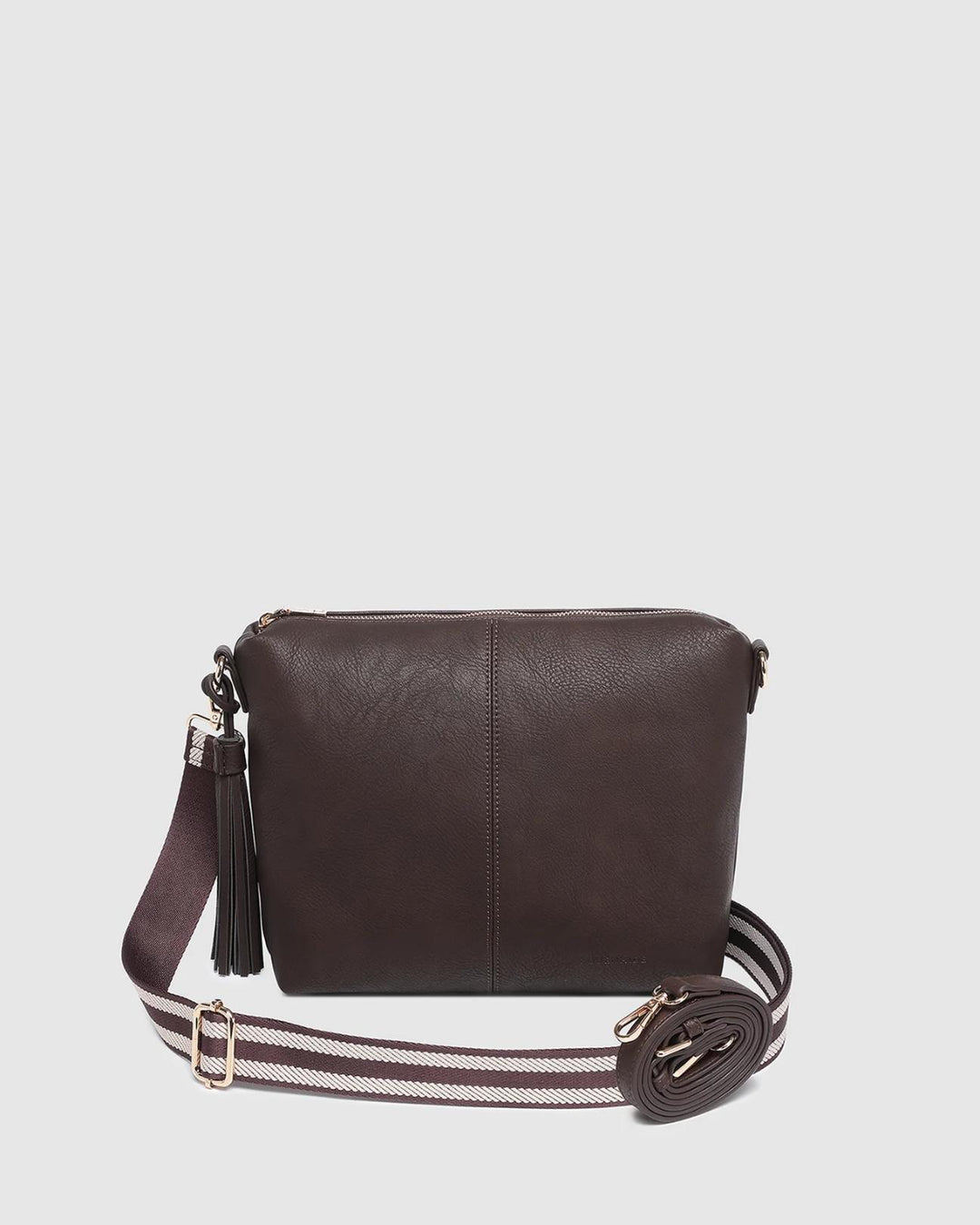 Louenhide - Daisy Stripe Crossbody Chocolate