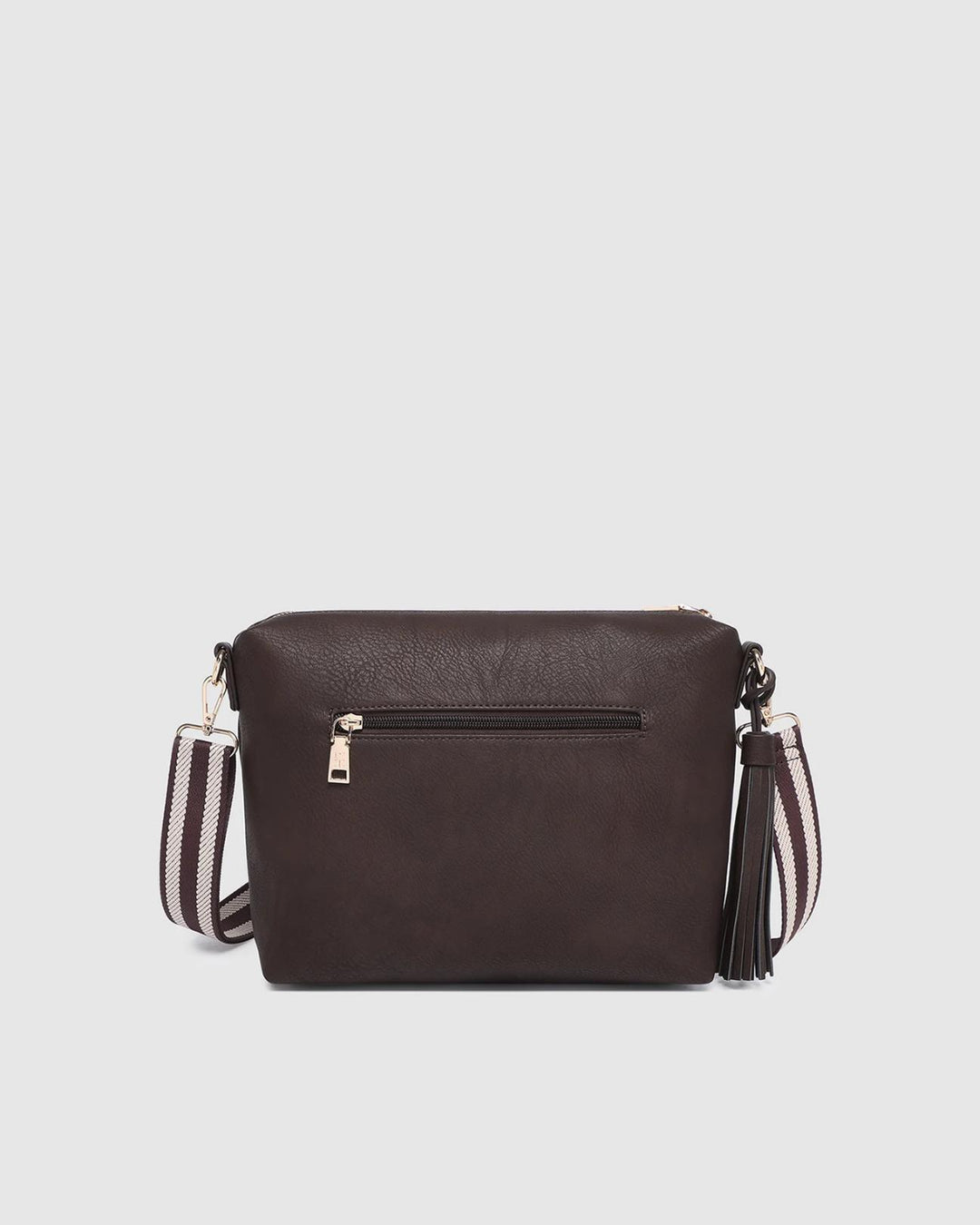 Louenhide - Daisy Stripe Crossbody Chocolate