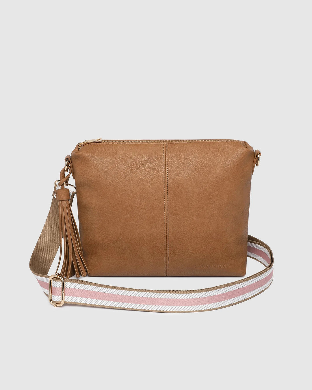 Louenhide - Daisy Stripe Crossbody Camel