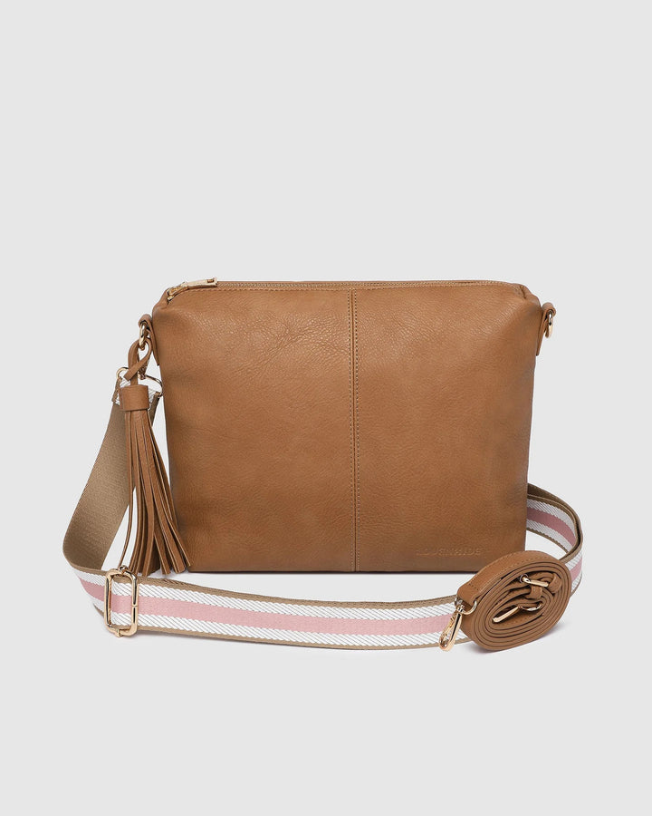 Louenhide - Daisy Stripe Crossbody Camel