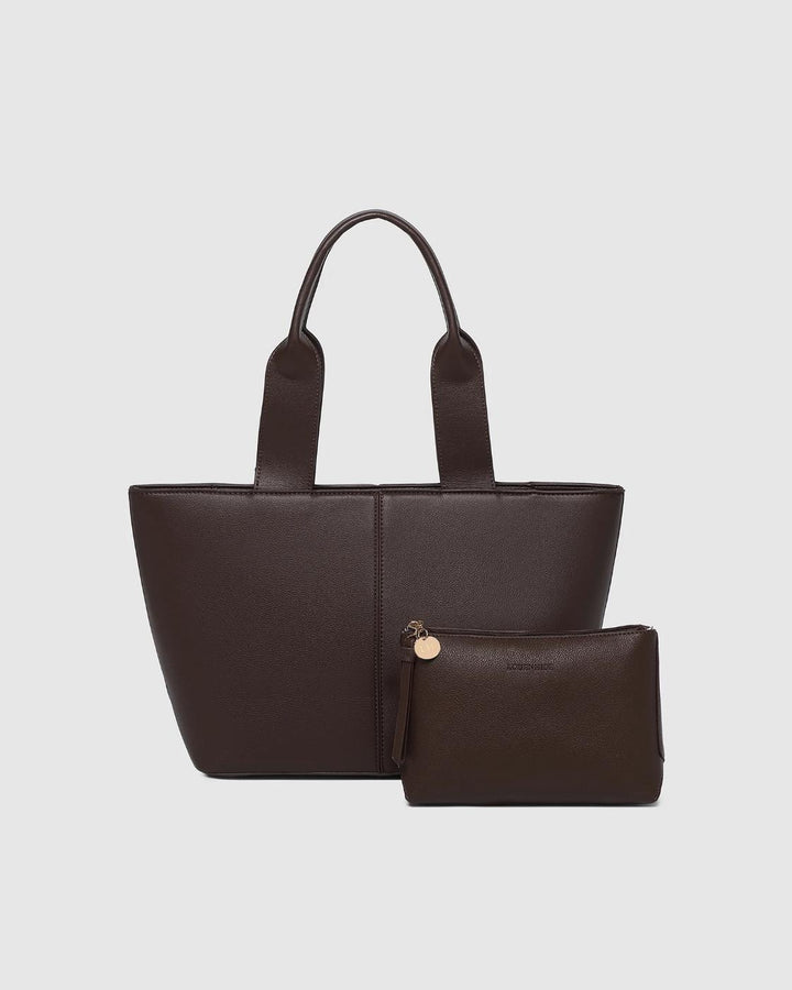 Louenhide - Henley Tote Bag & Pouch Set Chocolate