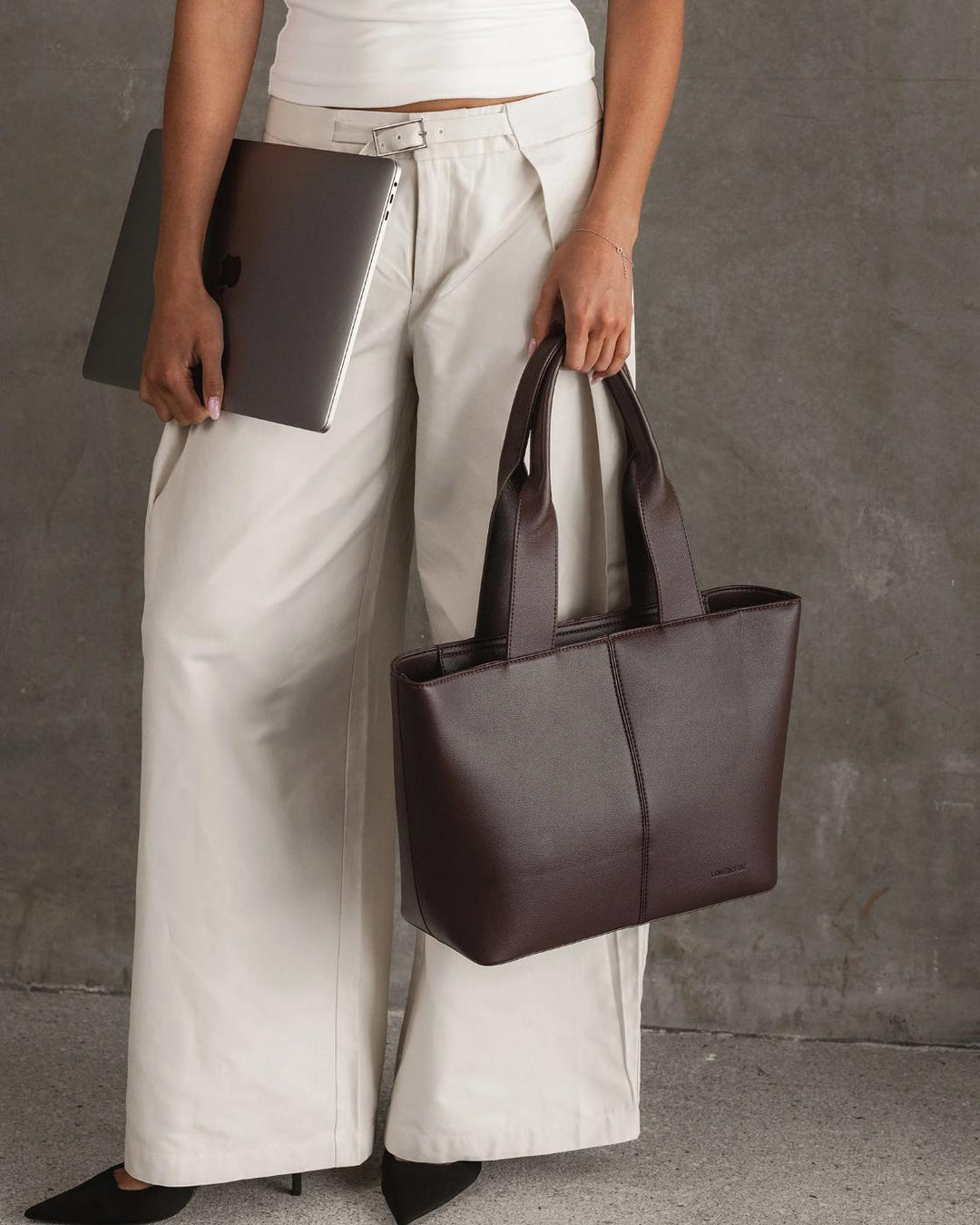 Louenhide - Henley Tote Bag & Pouch Set Chocolate