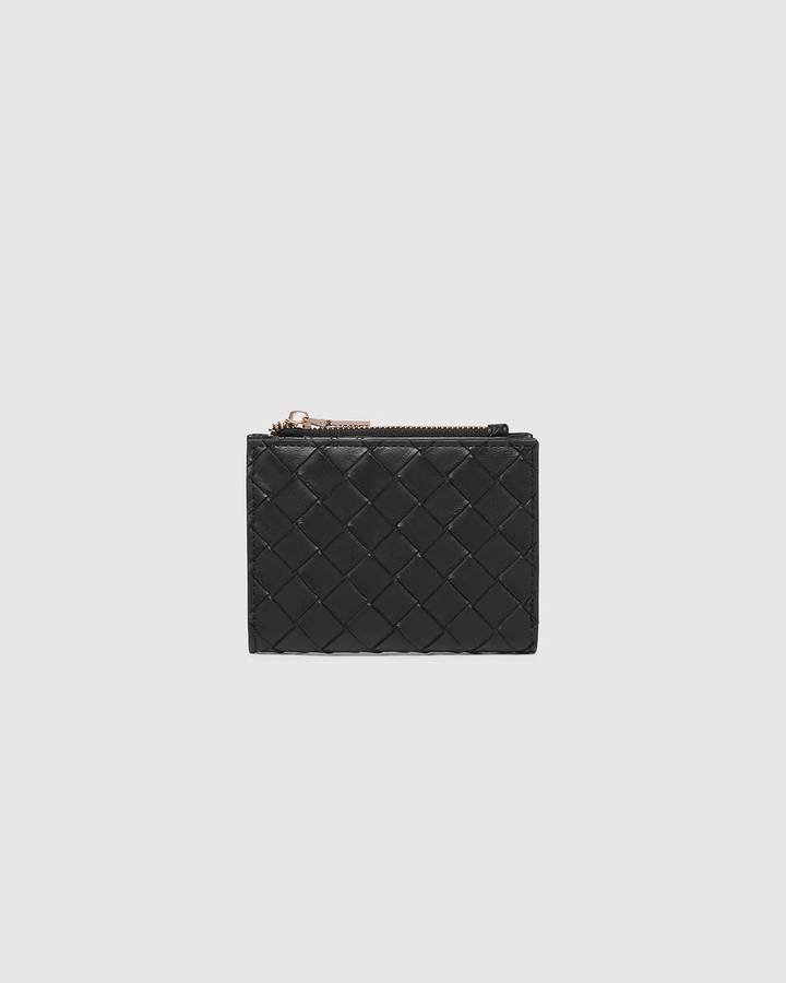 Louenhide - Lily Woven Wallet Black