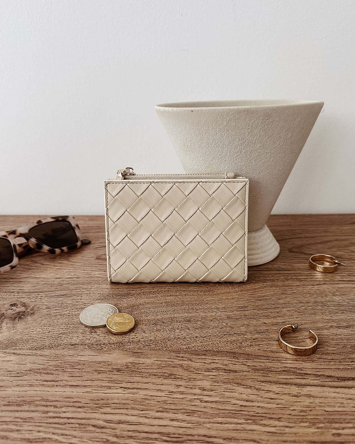 Louenhide - Lily Woven Wallet Malt
