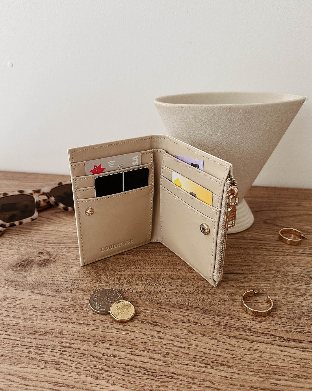 Louenhide - Lily Woven Wallet Malt