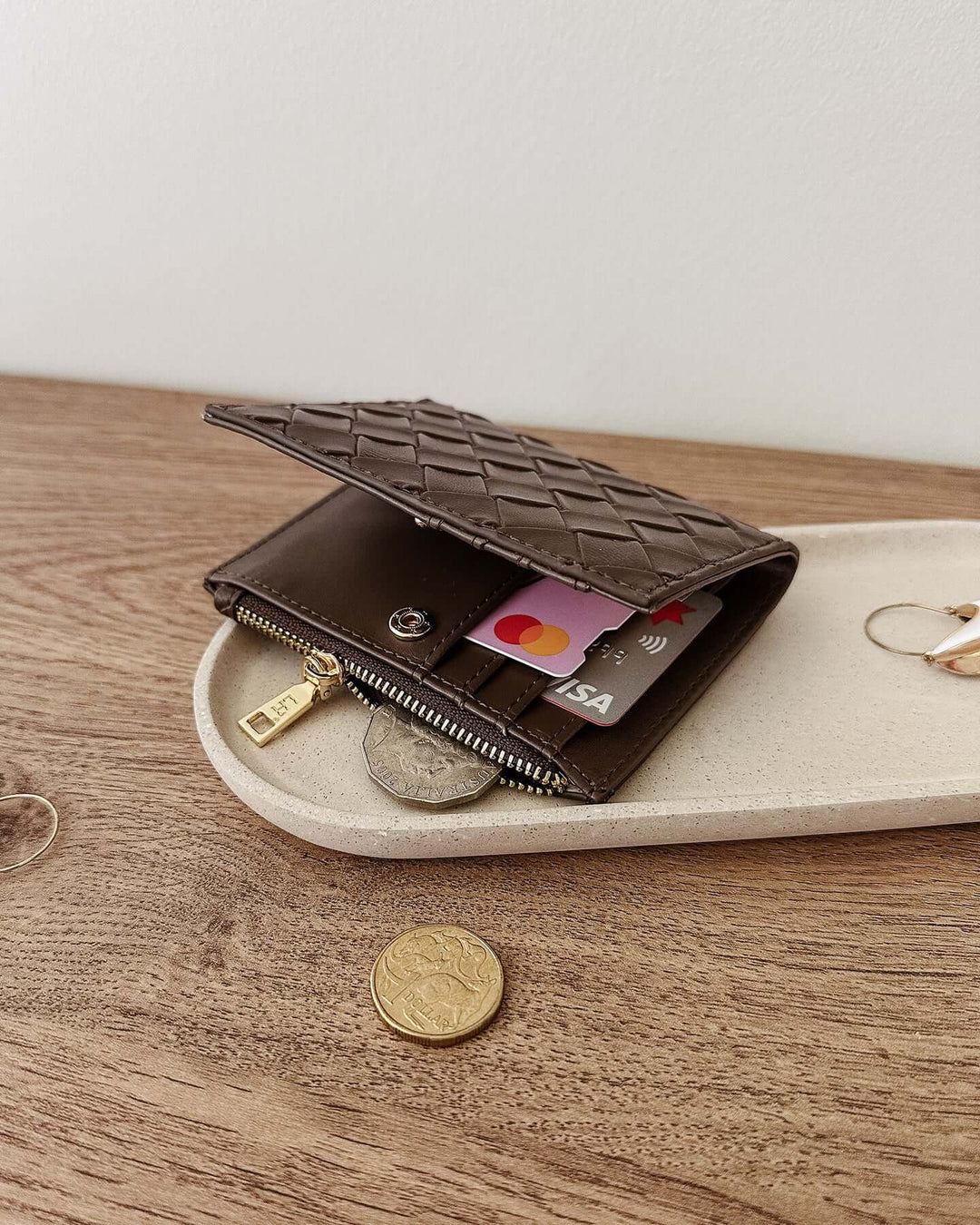 Louenhide - Lily Woven Wallet Chocolate