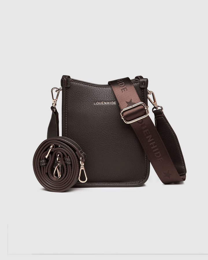 Louenhide - Parker Phone Crossbody Chocolate