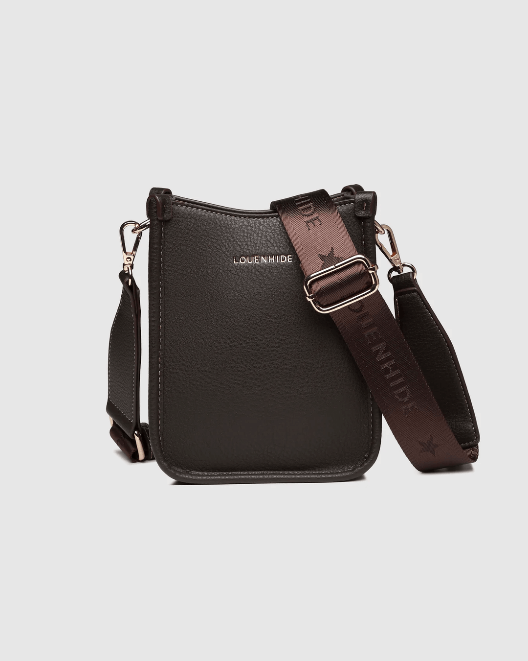 Louenhide - Parker Phone Crossbody Chocolate