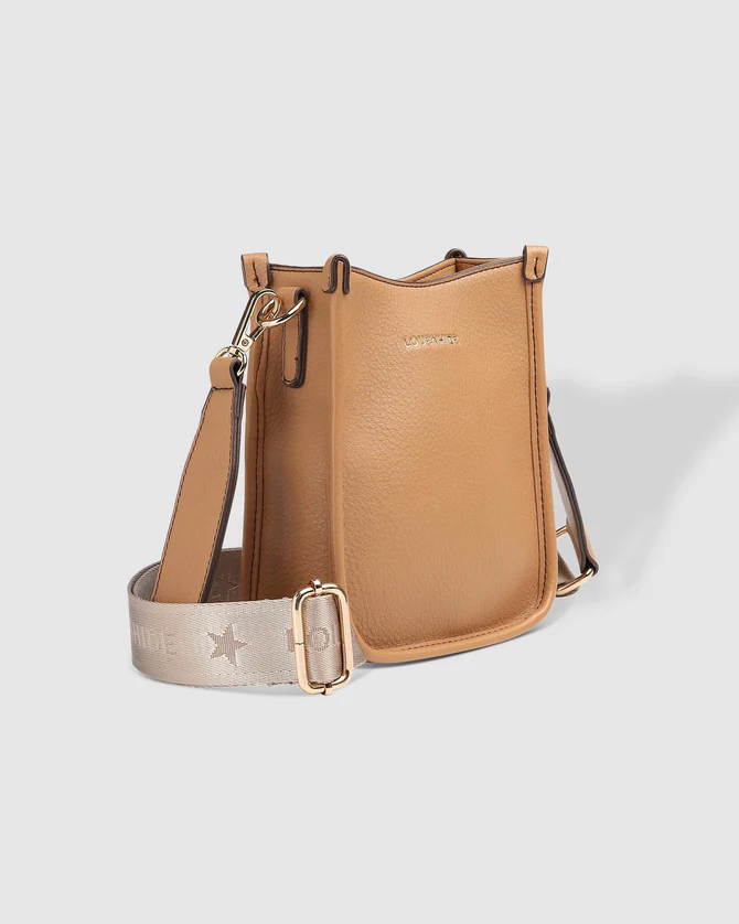 Louenhide - Parker Phone Crossbody Camel