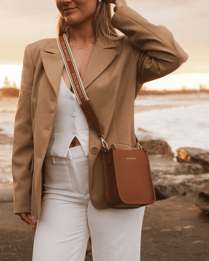 Louenhide - Parker Logo Phone Bag Tan