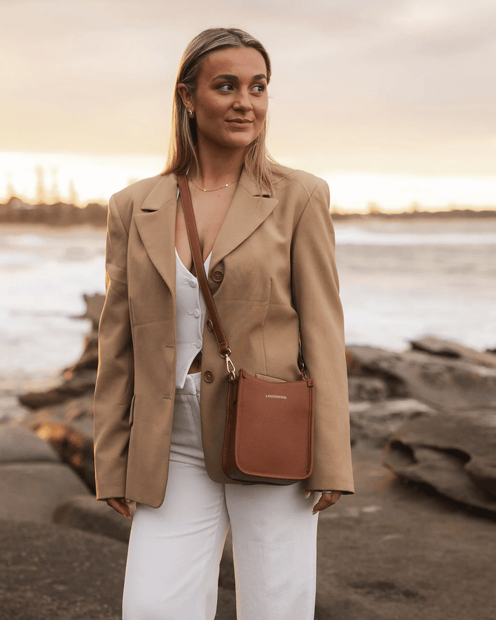 Louenhide - Parker Logo Phone Bag Tan