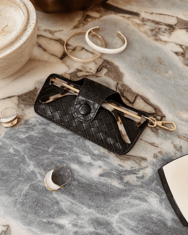 Louenhide - Skittle Sunglass Case Woven Black