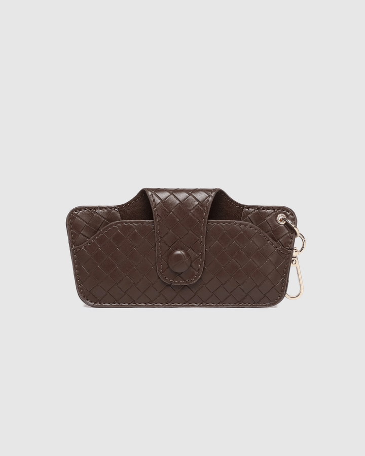 Louenhide - Skittle Sunglass Case Woven Chocolate