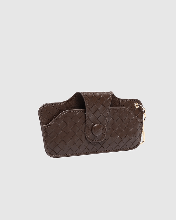 Louenhide - Skittle Sunglass Case Woven Chocolate