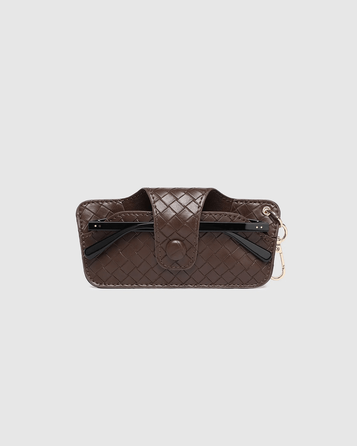 Louenhide - Skittle Sunglass Case Woven Chocolate