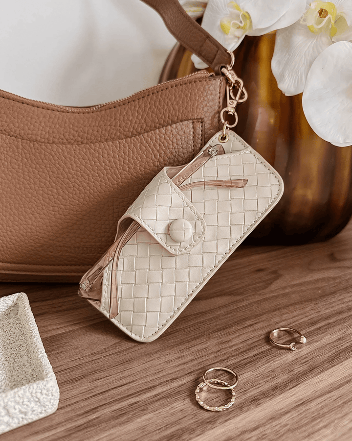 Louenhide - Skittle Sunglass Case Woven Vanilla