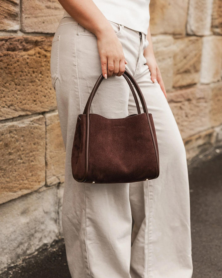 Louenhide - Steffie Suedette Mini Tote Chocolate