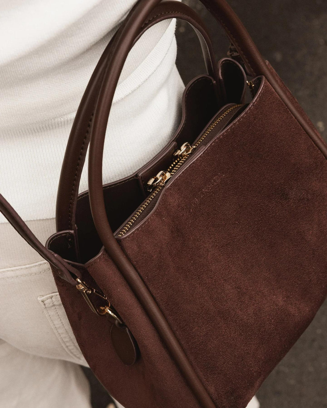 Louenhide - Steffie Suedette Mini Tote Chocolate