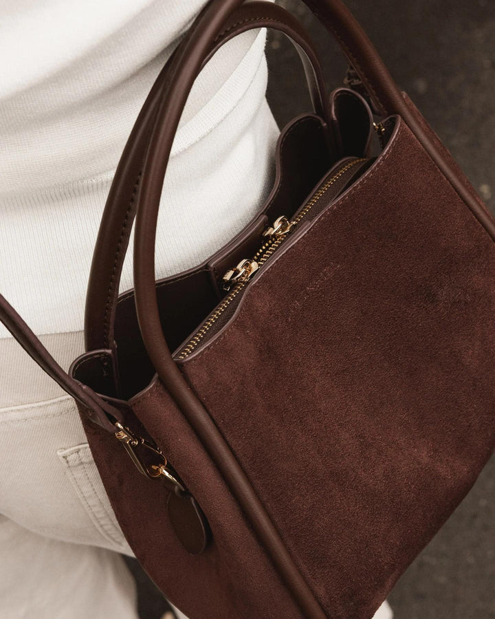Louenhide - Steffie Suedette Mini Tote Chocolate