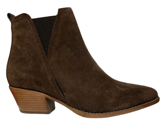 Luna Sole - Esma Ankle Boot Chocolate Suede