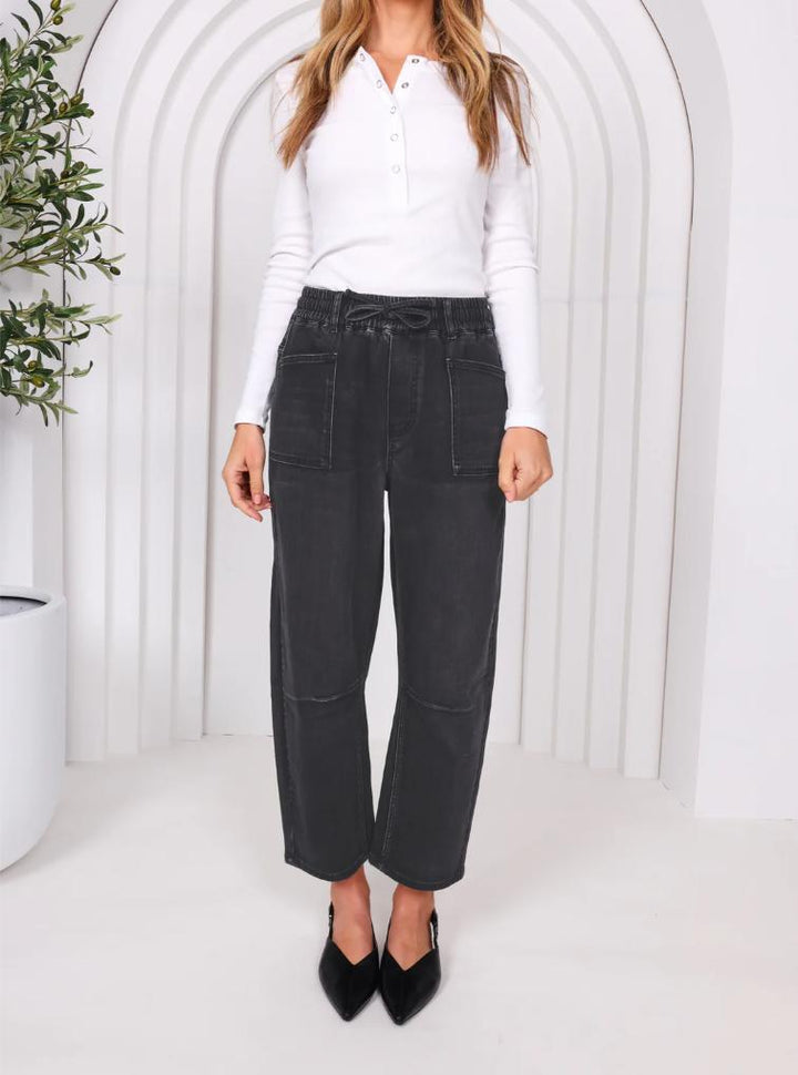 Monaco Jeans - Leo Barrel Jeans Black