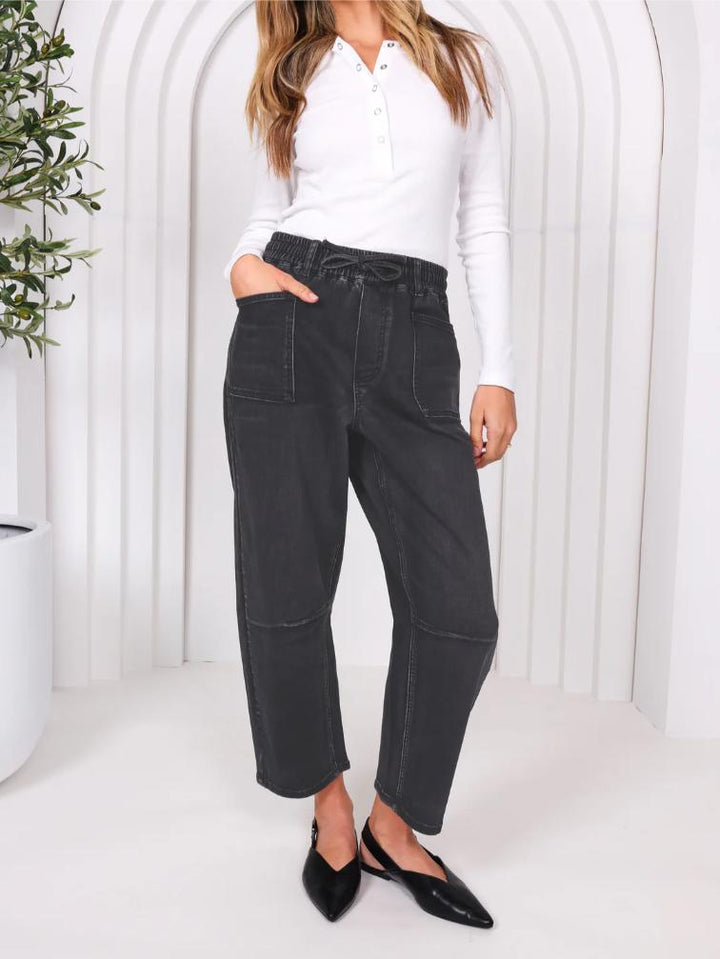 Monaco Jeans - Leo Barrel Jeans Black