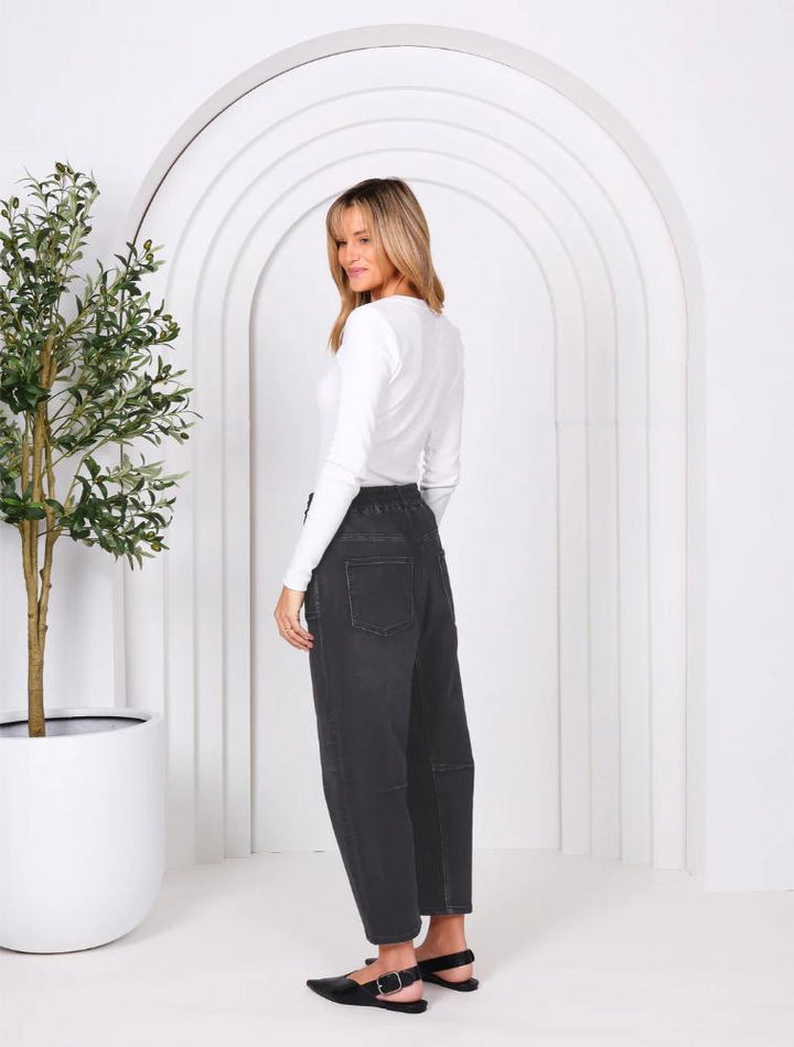 Monaco Jeans - Leo Barrel Jeans Black