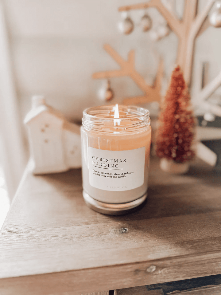 Milkwick - Christmas Pudding Large Candle