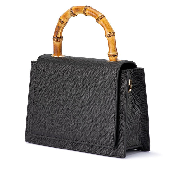 Olga Berg - Harley Bamboo Handle Bag Black