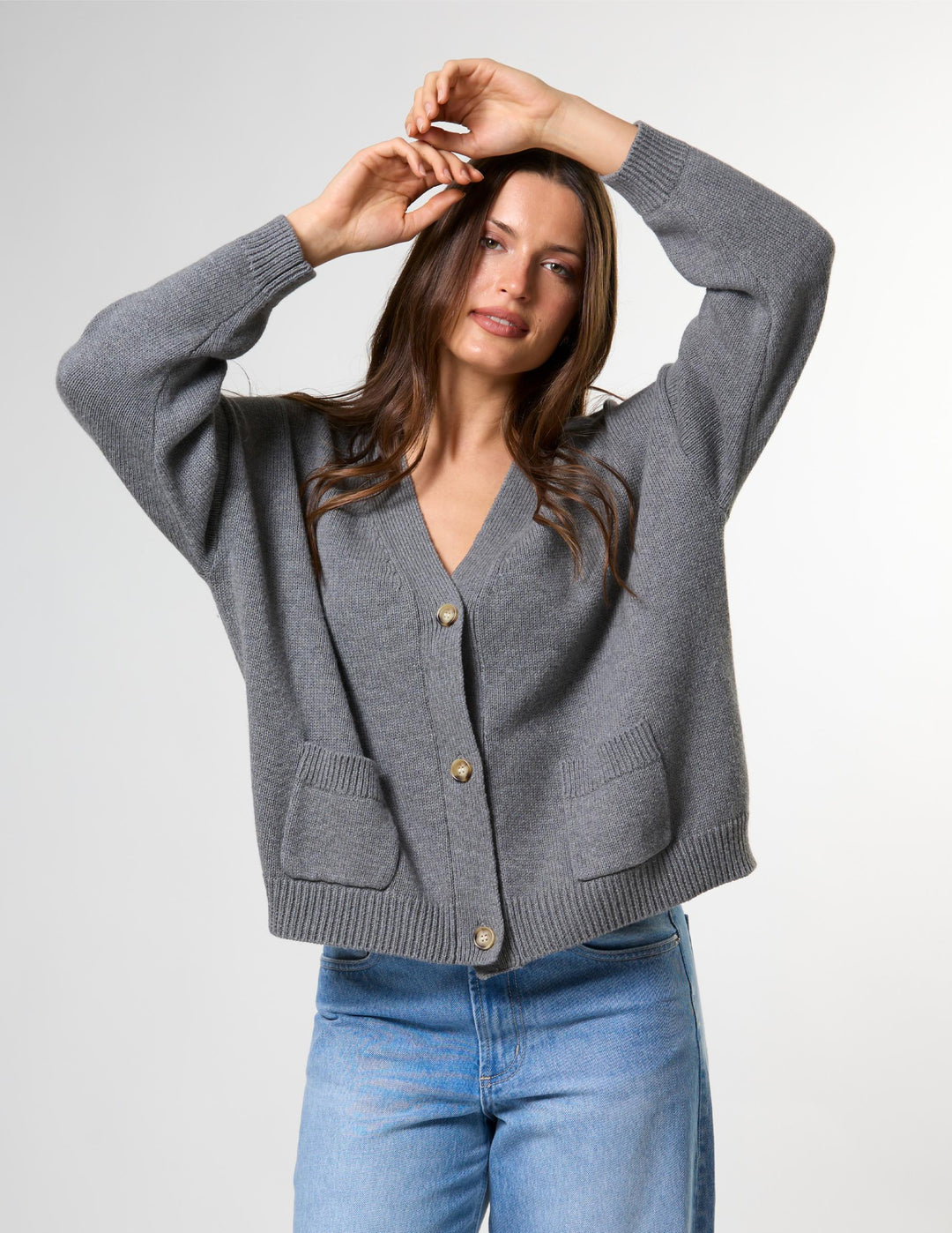 Stella + Gemma - Bentley Cardigan Dark Grey