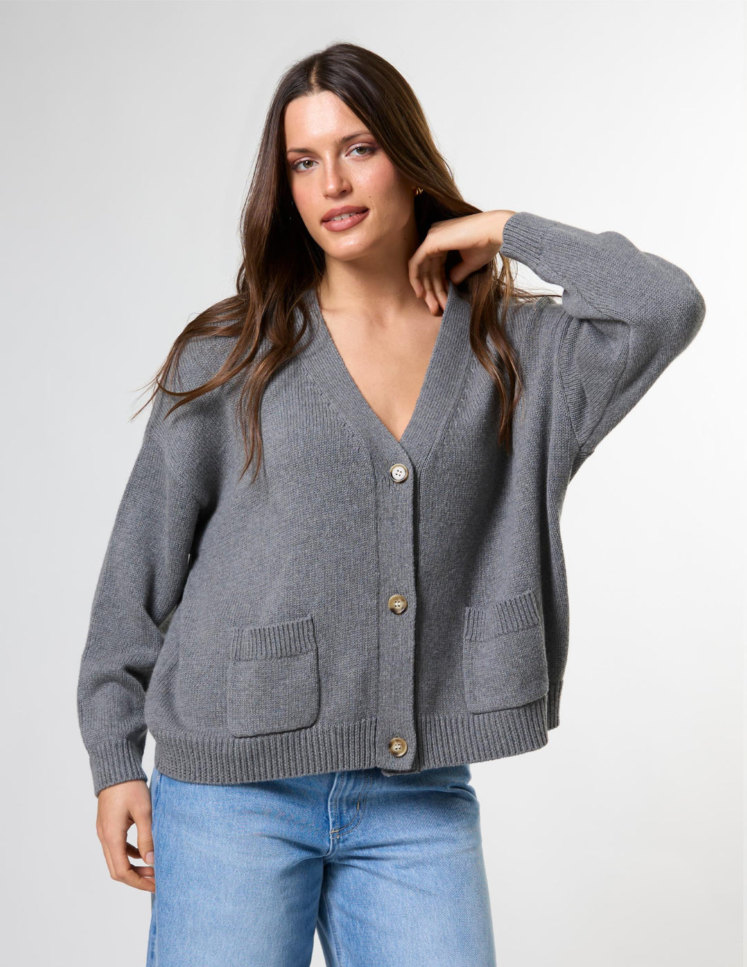 Stella + Gemma - Bentley Cardigan Dark Grey