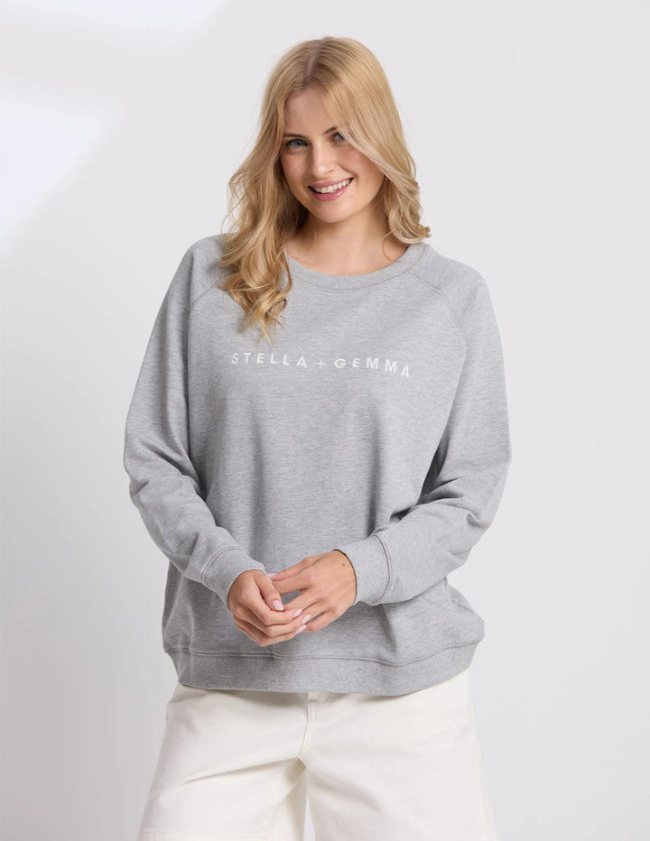 Stella + Gemma - Classic Sweat Grey Marle