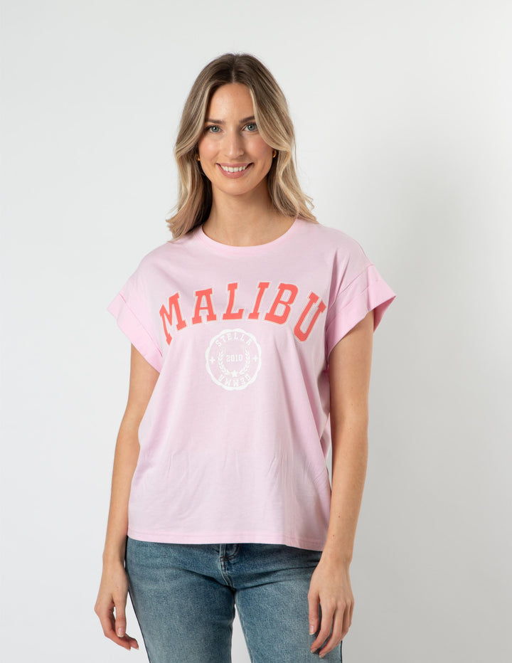 Stella + Gemma - Malibu Cuff Sleeve Tee Candy